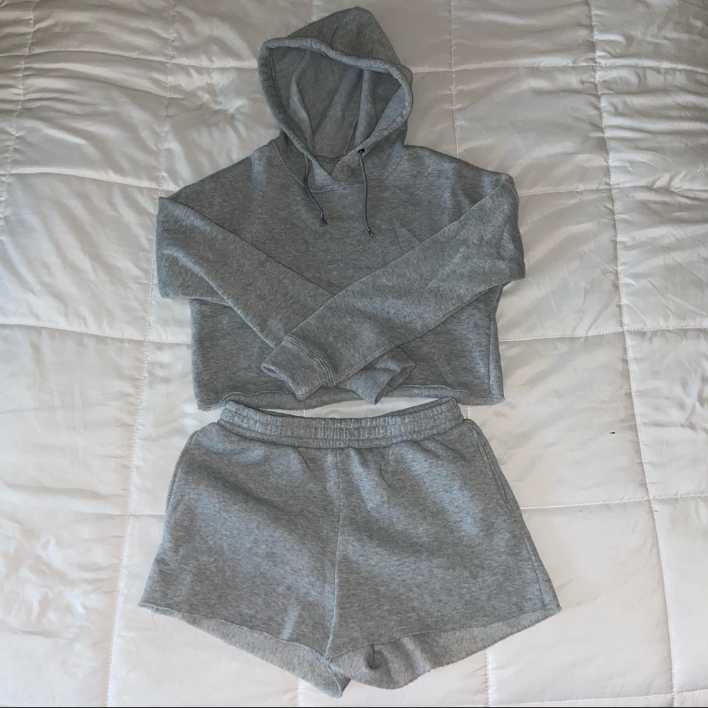 Hoodie and short set